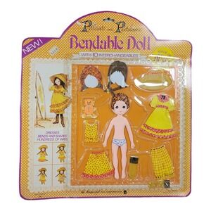 1978 Vtg Imperial Toys Petticoats Pantiloons‎ Bendable Doll NIP
